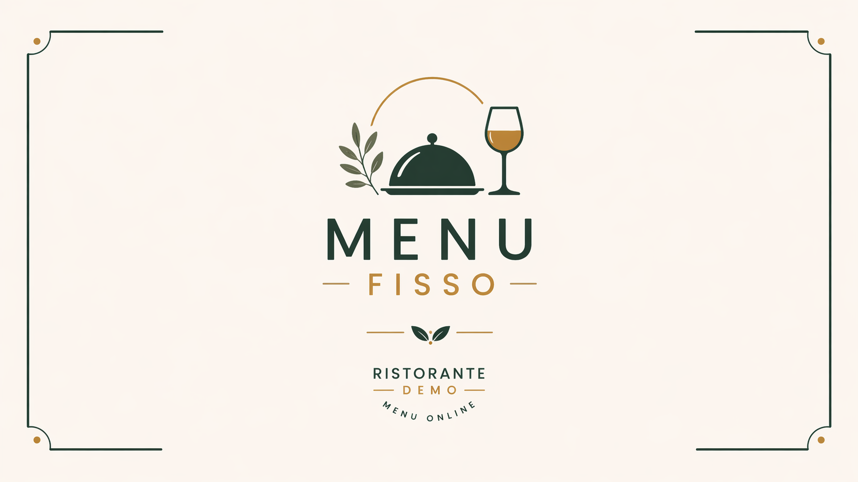 Menù Fisso
